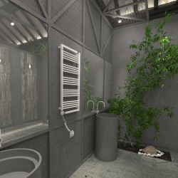 Grzejnik łazienkowy elektryczny NICEA