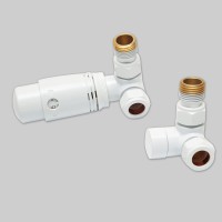 Zawór termostatyczny osiowy biały