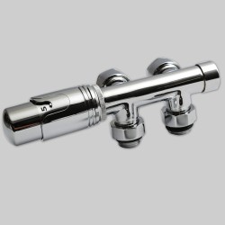 Zawór termostatyczny DUOPLEX 50 mm Chrom