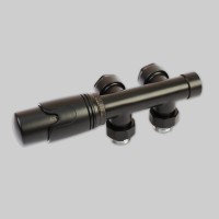 Zawór kątowy DUOPLEX 50 mm Czarny