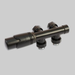 Zawór kątowy DUOPLEX 50 mm Czarny